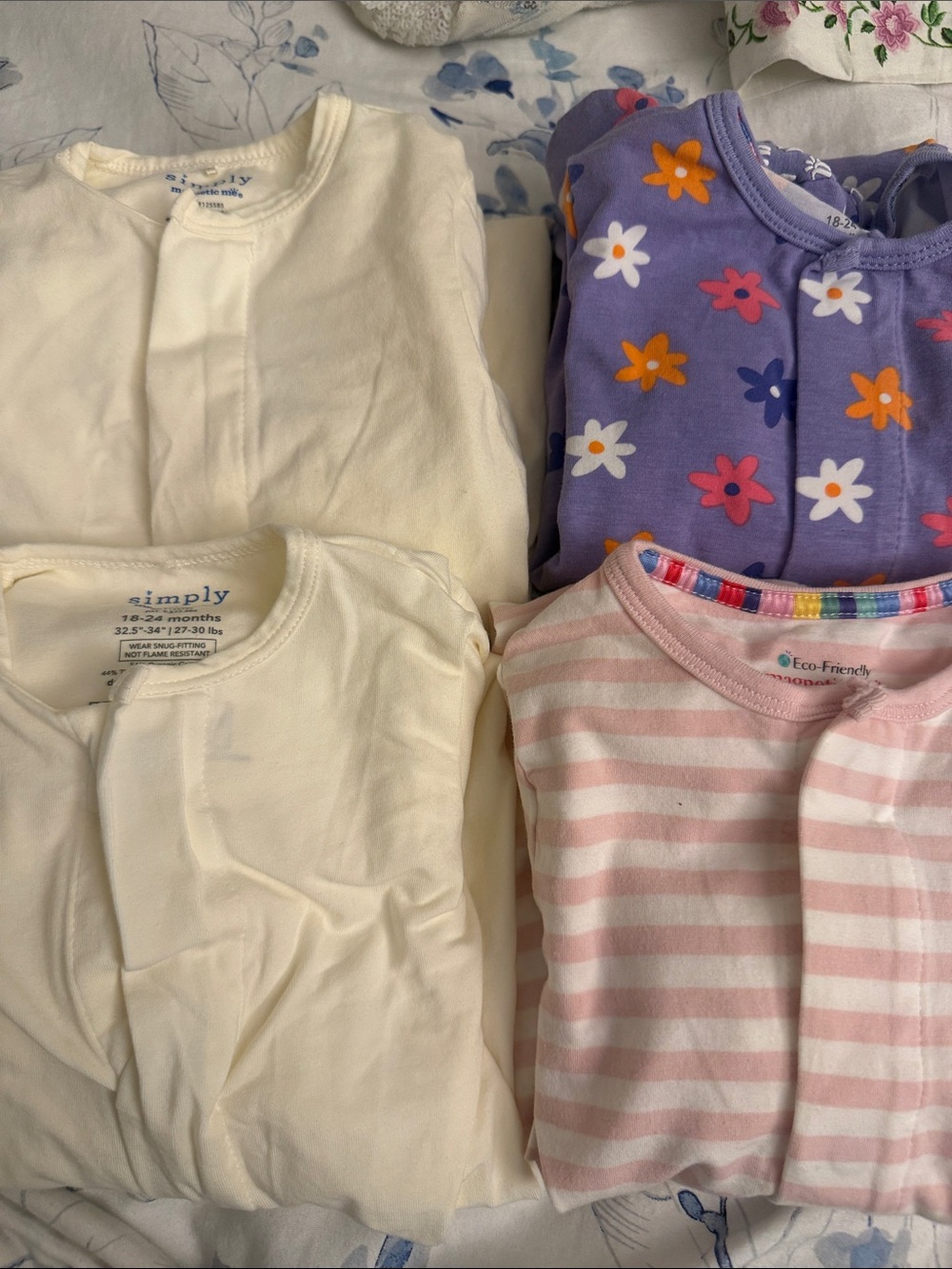 Magnetic Me Simply Snug Fit Bundle of Four Onesies 18-24 (never used but washed)